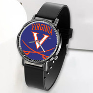 Onyourcases Virginia Cavaliers Custom Watch Top Awesome Unisex Black Classic Plastic Quartz Watch for Men Women Premium with Gift Box Watches