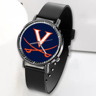 Onyourcases Virginia Cavaliers Art Custom Watch Top Awesome Unisex Black Classic Plastic Quartz Watch for Men Women Premium with Gift Box Watches