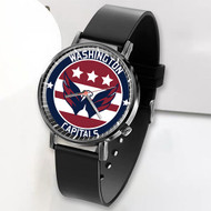 Onyourcases Washington Capitals NHL Custom Watch Top Awesome Unisex Black Classic Plastic Quartz Watch for Men Women Premium with Gift Box Watches