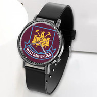 Onyourcases West Ham FC Custom Watch Top Awesome Unisex Black Classic Plastic Quartz Watch for Men Women Premium with Gift Box Watches