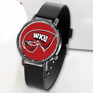 Onyourcases Western Kentucky Hilltoppers Custom Watch Top Awesome Unisex Black Classic Plastic Quartz Watch for Men Women Premium with Gift Box Watches