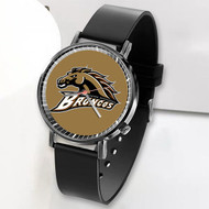 Onyourcases Western Michigan Broncos Custom Watch Top Awesome Unisex Black Classic Plastic Quartz Watch for Men Women Premium with Gift Box Watches