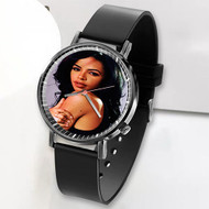Onyourcases Aaliyah Custom Watch Awesome Top Unisex Black Classic Plastic Quartz Watch for Men Women Premium with Gift Box Watches