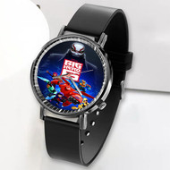 Onyourcases Big Hero 6 Custom Watch Awesome Top Unisex Black Classic Plastic Quartz Watch for Men Women Premium with Gift Box Watches