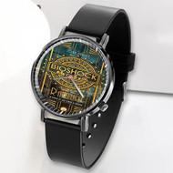 Onyourcases Bioshock Rapture Art Custom Watch Awesome Top Unisex Black Classic Plastic Quartz Watch for Men Women Premium with Gift Box Watches