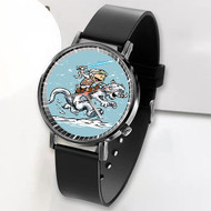 Onyourcases Calvin and Hoth as Hobbes The Empire Strikes Star Wars Custom Watch Awesome Top Unisex Black Classic Plastic Quartz Watch for Men Women Premium with Gift Box Watches