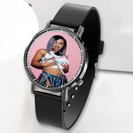 Onyourcases Cardi B White Custom Watch Awesome Top Unisex Black Classic Plastic Quartz Watch for Men Women Premium with Gift Box Watches