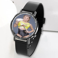 Onyourcases Fergie Milf Money Custom Watch Awesome Top Unisex Black Classic Plastic Quartz Watch for Men Women Premium with Gift Box Watches