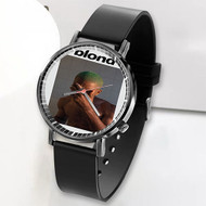 Onyourcases Frank Ocean Blonde Custom Watch Awesome Top Unisex Black Classic Plastic Quartz Watch for Men Women Premium with Gift Box Watches