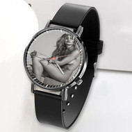 Onyourcases Gigi Hadid Custom Watch Awesome Top Unisex Black Classic Plastic Quartz Watch for Men Women Premium with Gift Box Watches