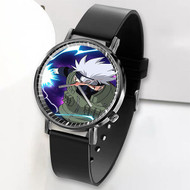 Onyourcases Hatake Kakashi Naruto Shippuden Custom Watch Awesome Top Unisex Black Classic Plastic Quartz Watch for Men Women Premium with Gift Box Watches