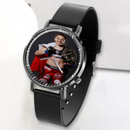 Onyourcases Joanna Jedrzejczyk UFC Win Custom Watch Awesome Top Unisex Black Classic Plastic Quartz Watch for Men Women Premium with Gift Box Watches