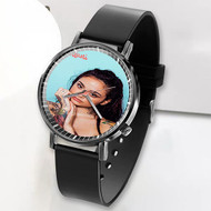 Onyourcases Kehlani Tsunami Mob Pink Custom Watch Awesome Top Unisex Black Classic Plastic Quartz Watch for Men Women Premium with Gift Box Watches