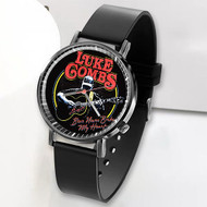 Onyourcases Luke Combs Beer Never Broke My Heart Custom Watch Awesome Top Unisex Black Classic Plastic Quartz Watch for Men Women Premium with Gift Box Watches