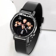 Onyourcases Metallica The Black Album Custom Watch Awesome Top Unisex Black Classic Plastic Quartz Watch for Men Women Premium with Gift Box Watches