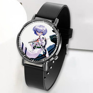 Onyourcases Rei Ayanami Neon Genesis Evangelion Anime Custom Watch Awesome Top Unisex Black Classic Plastic Quartz Watch for Men Women Premium with Gift Box Watches