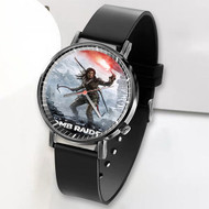 Onyourcases Rise of The Tomb Raider Custom Watch Awesome Top Unisex Black Classic Plastic Quartz Watch for Men Women Premium with Gift Box Watches