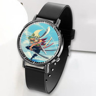 Onyourcases Roronoa Zoro One Piece Sword Custom Watch Awesome Top Unisex Black Classic Plastic Quartz Watch for Men Women Premium with Gift Box Watches