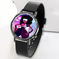 Onyourcases Steven Universe Garnet Custom Watch Awesome Top Unisex Black Classic Plastic Quartz Watch for Men Women Premium with Gift Box Watches