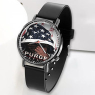 Onyourcases The Purge Hopsin Custom Watch Awesome Top Unisex Black Classic Plastic Quartz Watch for Men Women Premium with Gift Box Watches