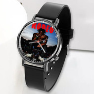 Onyourcases Travis Scott Rodeo Custom Watch Awesome Top Unisex Black Classic Plastic Quartz Watch for Men Women Premium with Gift Box Watches
