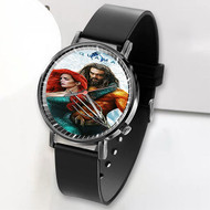 Onyourcases Aquaman 2 Custom Watch Awesome Unisex Top Brand Black Classic Plastic Quartz Watch for Men Women Premium with Gift Box Watches