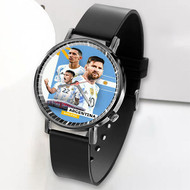 Onyourcases Argentina World Cup 2022 Custom Watch Awesome Unisex Top Brand Black Classic Plastic Quartz Watch for Men Women Premium with Gift Box Watches