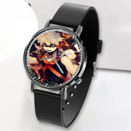 Onyourcases Bakugou Boku no Hero Academia Custom Watch Awesome Unisex Top Brand Black Classic Plastic Quartz Watch for Men Women Premium with Gift Box Watches