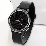 Onyourcases Black Snake Skin Custom Watch Awesome Unisex Top Brand Black Classic Plastic Quartz Watch for Men Women Premium with Gift Box Watches