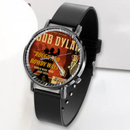 Onyourcases Bob Dylan Rough and Rowdy Ways Tour Custom Watch Awesome Unisex Top Brand Black Classic Plastic Quartz Watch for Men Women Premium with Gift Box Watches