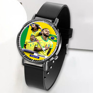 Onyourcases Brazil World Cup 2022 Custom Watch Awesome Unisex Top Brand Black Classic Plastic Quartz Watch for Men Women Premium with Gift Box Watches