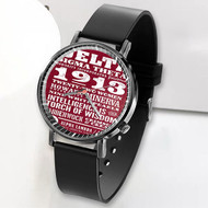 Onyourcases Delta Sigma Theta Custom Watch Awesome Unisex Top Brand Black Classic Plastic Quartz Watch for Men Women Premium with Gift Box Watches