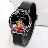 Onyourcases Dua Lipa Future Nostalgia 2022 Custom Watch Awesome Unisex Top Brand Black Classic Plastic Quartz Watch for Men Women Premium with Gift Box Watches