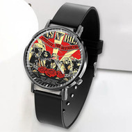 Onyourcases Gun N Roses Appetite For Destruction Vintage Custom Watch Awesome Unisex Top Brand Black Classic Plastic Quartz Watch for Men Women Premium with Gift Box Watches