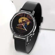 Onyourcases Guns N Roses Paris France Custom Watch Awesome Unisex Top Brand Black Classic Plastic Quartz Watch for Men Women Premium with Gift Box Watches