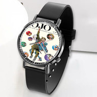 Onyourcases Jojo s Bizarre Exhibition Custom Watch Awesome Unisex Top Brand Black Classic Plastic Quartz Watch for Men Women Premium with Gift Box Watches