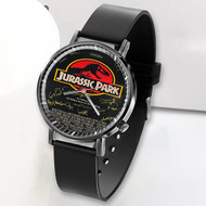 Onyourcases Jurassic Park Poster Signed By Cast jpeg Custom Watch Awesome Unisex Top Brand Black Classic Plastic Quartz Watch for Men Women Premium with Gift Box Watches