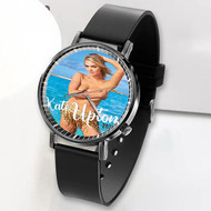 Onyourcases Kate Upton Custom Watch Awesome Unisex Top Brand Black Classic Plastic Quartz Watch for Men Women Premium with Gift Box Watches