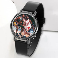 Onyourcases Kobe Bryant and Michael Jordan NBA Custom Watch Awesome Unisex Top Brand Black Classic Plastic Quartz Watch for Men Women Premium with Gift Box Watches