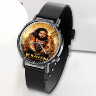 Onyourcases Kraven the Hunter Custom Watch Awesome Unisex Top Brand Black Classic Plastic Quartz Watch for Men Women Premium with Gift Box Watches