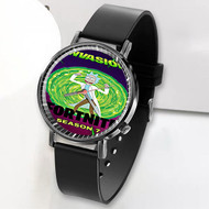 Onyourcases Rick and Morty Fortnite Custom Watch Awesome Unisex Top Brand Black Classic Plastic Quartz Watch for Men Women Premium with Gift Box Watches