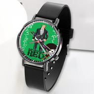 Onyourcases Roronoa Zoro One Piece Red Custom Watch Awesome Unisex Top Brand Black Classic Plastic Quartz Watch for Men Women Premium with Gift Box Watches