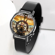 Onyourcases Skull and Bones jpeg Custom Watch Awesome Unisex Top Brand Black Classic Plastic Quartz Watch for Men Women Premium with Gift Box Watches