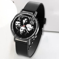Onyourcases System of a Down Custom Watch Awesome Unisex Top Brand Black Classic Plastic Quartz Watch for Men Women Premium with Gift Box Watches