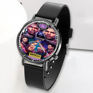 Onyourcases UFC 281 Adesanya vs Pereira Custom Watch Awesome Unisex Top Brand Black Classic Plastic Quartz Watch for Men Women Premium with Gift Box Watches