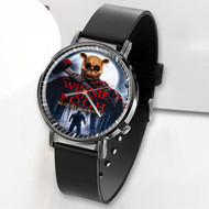 Onyourcases Winnie the Pooh Blood and Honey Custom Watch Awesome Unisex Top Brand Black Classic Plastic Quartz Watch for Men Women Premium with Gift Box Watches