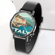 Onyourcases Amalfi Coast Italy Custom Watch Awesome Unisex Black Top Brand Classic Plastic Quartz Watch for Men Women Premium with Gift Box Watches