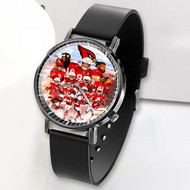 Onyourcases Arizona Cardinals NFL 2022 Squad Custom Watch Awesome Unisex Black Top Brand Classic Plastic Quartz Watch for Men Women Premium with Gift Box Watches