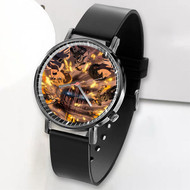 Onyourcases Attack on Titan The Final Season jpeg Custom Watch Awesome Unisex Black Top Brand Classic Plastic Quartz Watch for Men Women Premium with Gift Box Watches