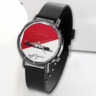 Onyourcases Ayrton Senna Mc Laren Custom Watch Awesome Unisex Black Top Brand Classic Plastic Quartz Watch for Men Women Premium with Gift Box Watches